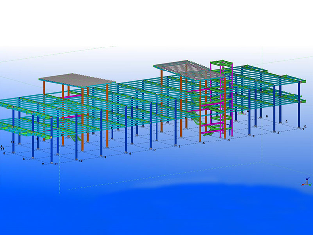Three-Story Steel Structure Commercial Building in Papua New Guinea Three-Story Steel Structure Commercial Building in Papua New Guinea