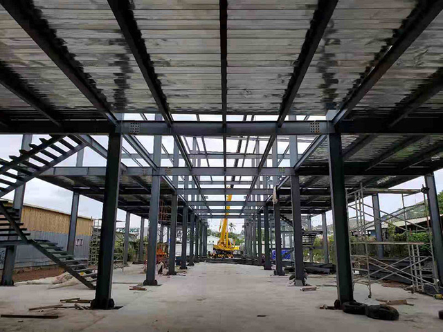 Three-Story Steel Structure Commercial Building in Papua New Guinea Three-Story Steel Structure Commercial Building in Papua New Guinea