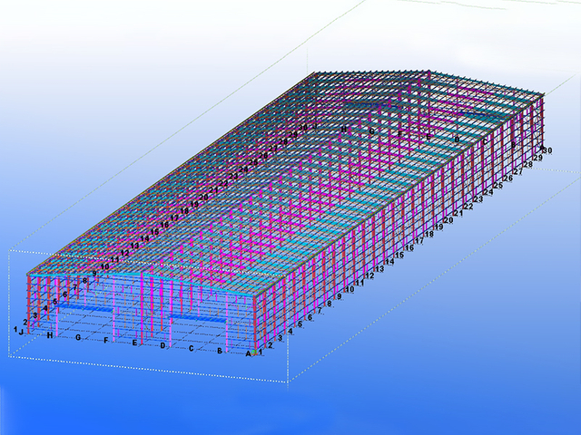 Steel Workshop Building for Highway Bar Processing in China Steel Workshop Building for Highway Bar Processing in China