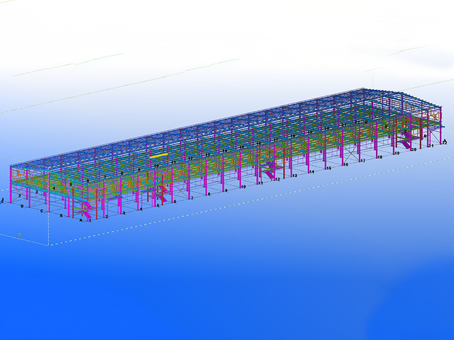 Two-Story Steel Structure Factory Building for Health Food Production Two-Story Steel Structure Factory Building for Health Food Production