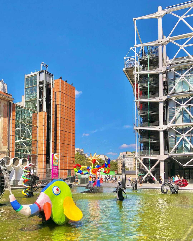2025 Centre Pompidou Richard Rogers Renzo Piano Paris Color Brings Vitality to Space
