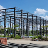 China Steel Buildings Large Span Anti-Rust Steel Frame Metal Hangar Prefab Workshop Wide Span Steel Structure Warehouse