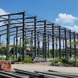 China Steel Buildings Large Span Anti-Rust Steel Frame Metal Hangar Prefab Workshop Wide Span Steel Structure Warehouse