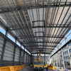 China Steel Structure Frame Metal Workshop with Crane and Ridge Vent