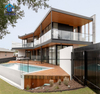 Low Cost Prefab Light Gauge Steel Structure Frame House Prefabricated Apartment Modular Luxury Villa for Sale