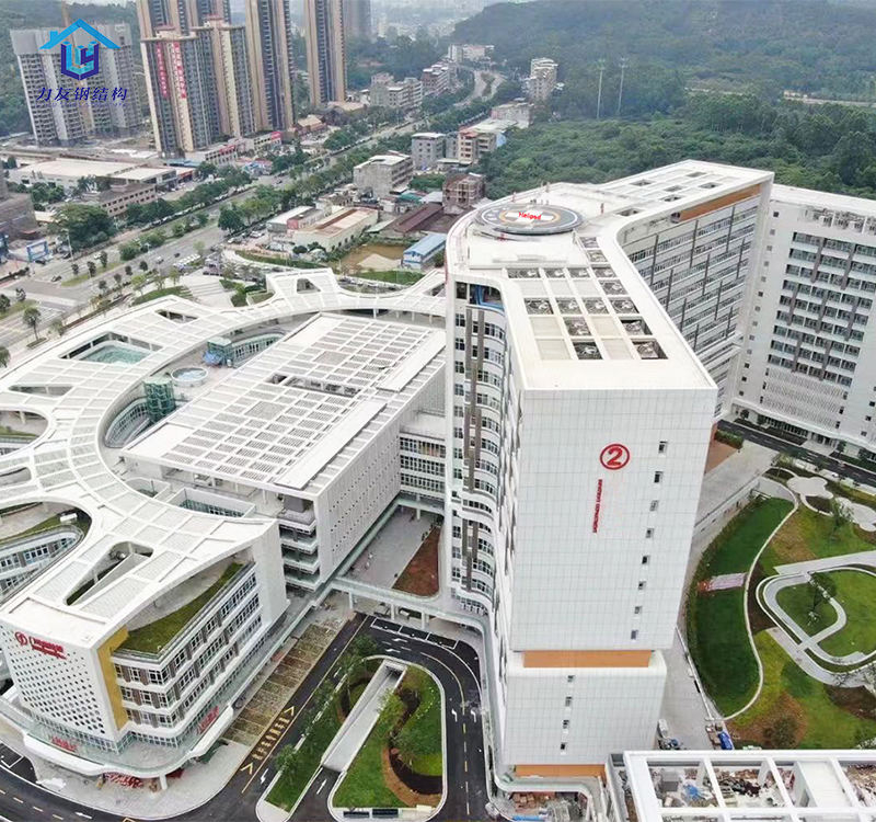 Prefab Metal Hospital Building Multi-Storey Commercial Office Buildings Steel Structure Prefabricated School Building