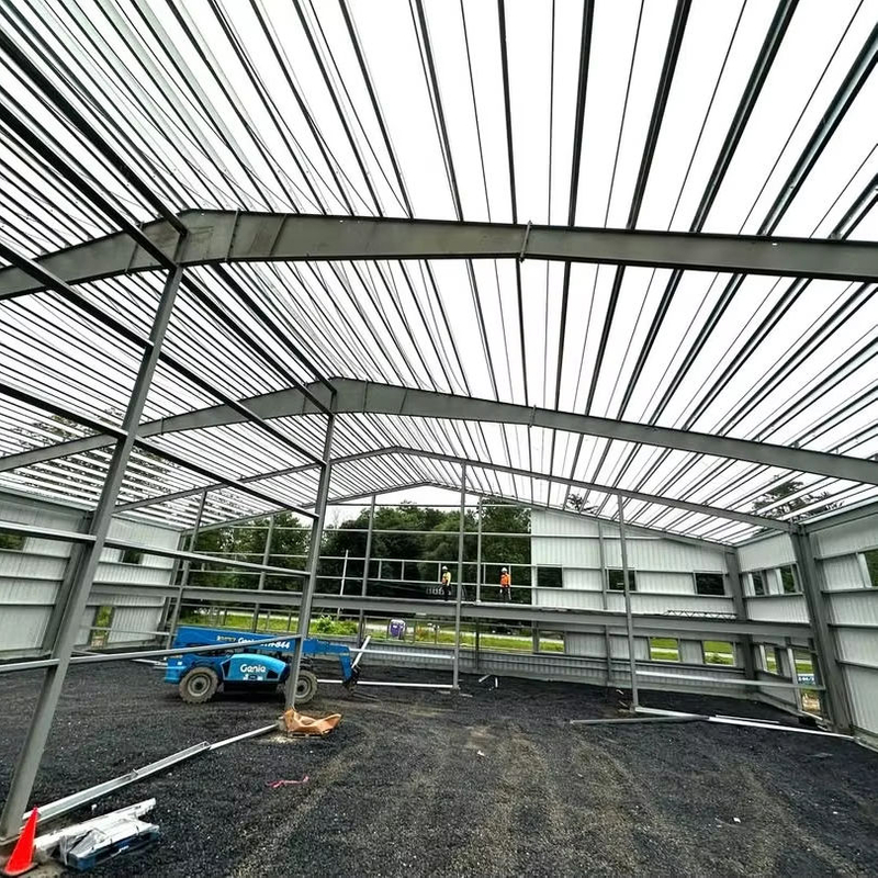 2025 Construction Update Project This Building Is Starting to Take Shape As Side Wall and End Wall Sheeting Is Being Installed