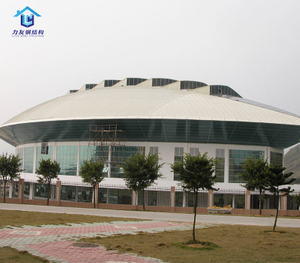 Prefab Construction Building Dome Design Steel Frame Structure Building Gymnasium Sport Hall Prefab Houses