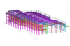 2024 Large Clear Span Strong Steel Column Prefabricated Building Multi-Storey Steel Structure Construction