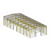 Prefab Steel Space Frame Modular Light Steel Structure Construction Industrial Metal Materials Warehouse in Guyana