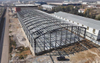 2025 a Multi Purpose Hall Steel Building Curved Roof Steel Building 40 Meter Width Clear Span 110 Meter Length