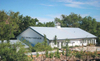 2025 BE INSPIRED & Beat Heat This Steel Building Used Polar White Panels With Charcoal Trim On This Beautiful 43x40x24 Structure