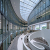2025 Two Large Atriums 28-meter Steel Columns Glass Walls Let Daylight Space Create Open Connected Feel Throughout the Building