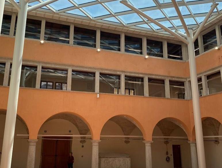 2025 Steel Structure Office Building Workshop Steelstructure Open Day at the New Mediateca Delle Dolomiti at Palazzo Crepadona