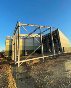 2025 Steel Structure Office Building Workshop Steelstructure Industrialdesign Steel Frame Pre Installation Storage Farm Carport