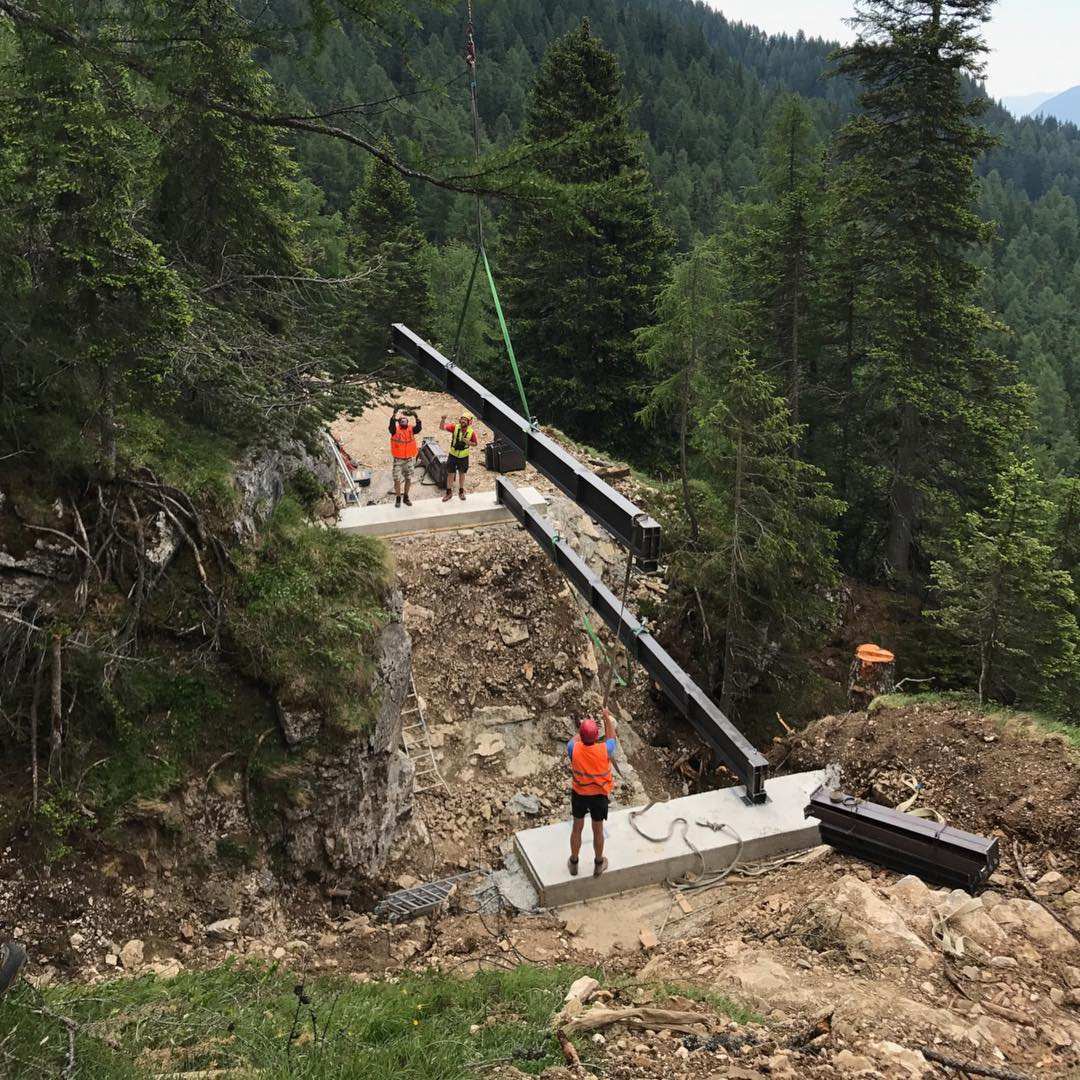 2025 Steel Structure Footbridge Path 471 Vodo Di Cadore_BL Structural Design and Works Management