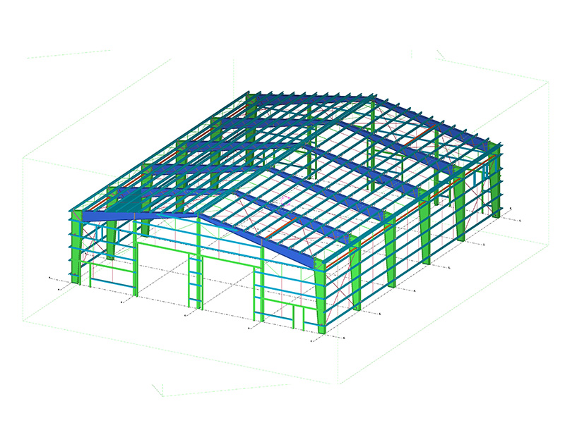 Custom Steel Structure Barn Building in Canada
