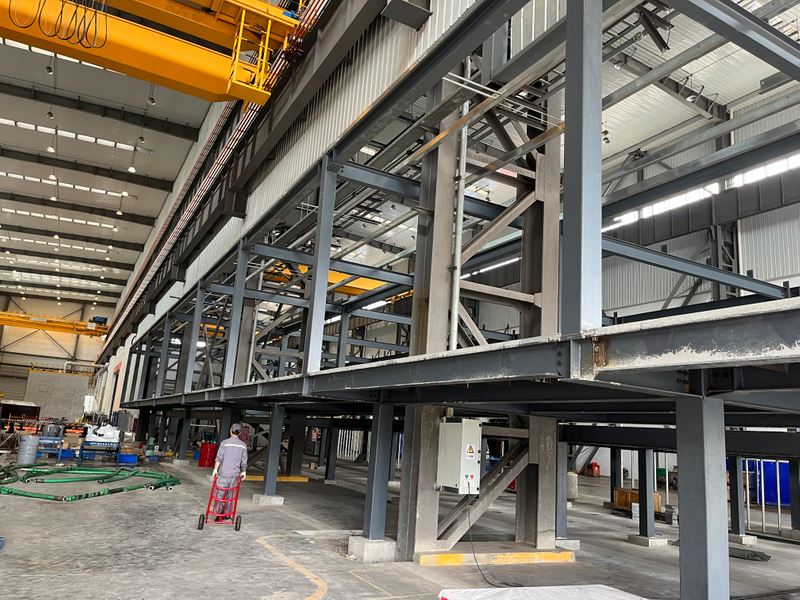 Steel Frame Structure for Warehouse Mezzanine Platform