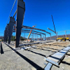 2025 New Factory Expansion Project Erecting Columns & Eave Struts with Framing Installation Underway Columns Girts Installed