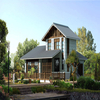 High Quality Furnished Luxury Galvanized Steel Structure Steel Frame House Prefabricated Light Weight Steel Villa