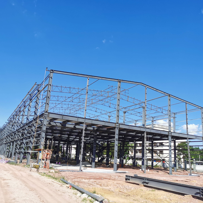 Metal Steel Structure Warehouse Building Custom Steel Structure Workshop with Mezzanine