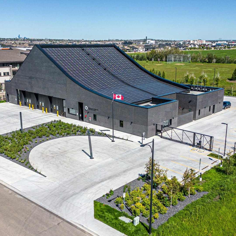 2025 Windermere Fire Station 31, the City of Edmonton's First-ever Net-zero Energy Steel Building