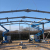 2025 a Few Nice Sheds That Steel Structures Have Erected and Installed Concrete Panels.