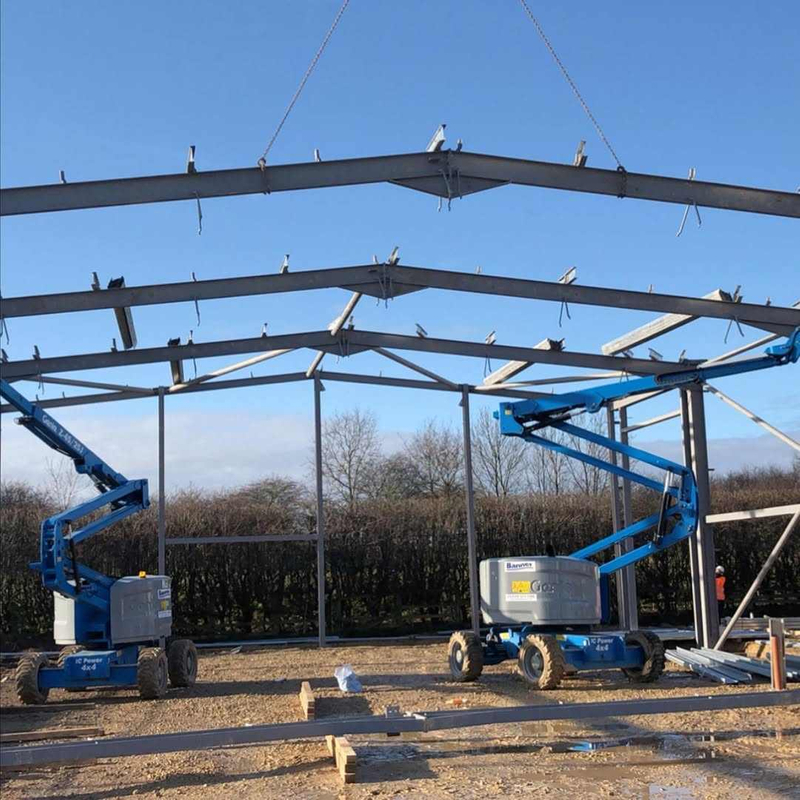 2025 a Few Nice Sheds That Steel Structures Have Erected and Installed Concrete Panels.
