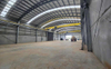 2025 the Industrial Storage Facility Measuring 60mx20mx8m a Curved Roof Design to Give the Building Unique Modern Appearance