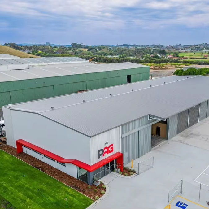 2025 Design a New Office and Manufacturing Facility Features a Modern Precast Double-story Design with an Impressive Facade