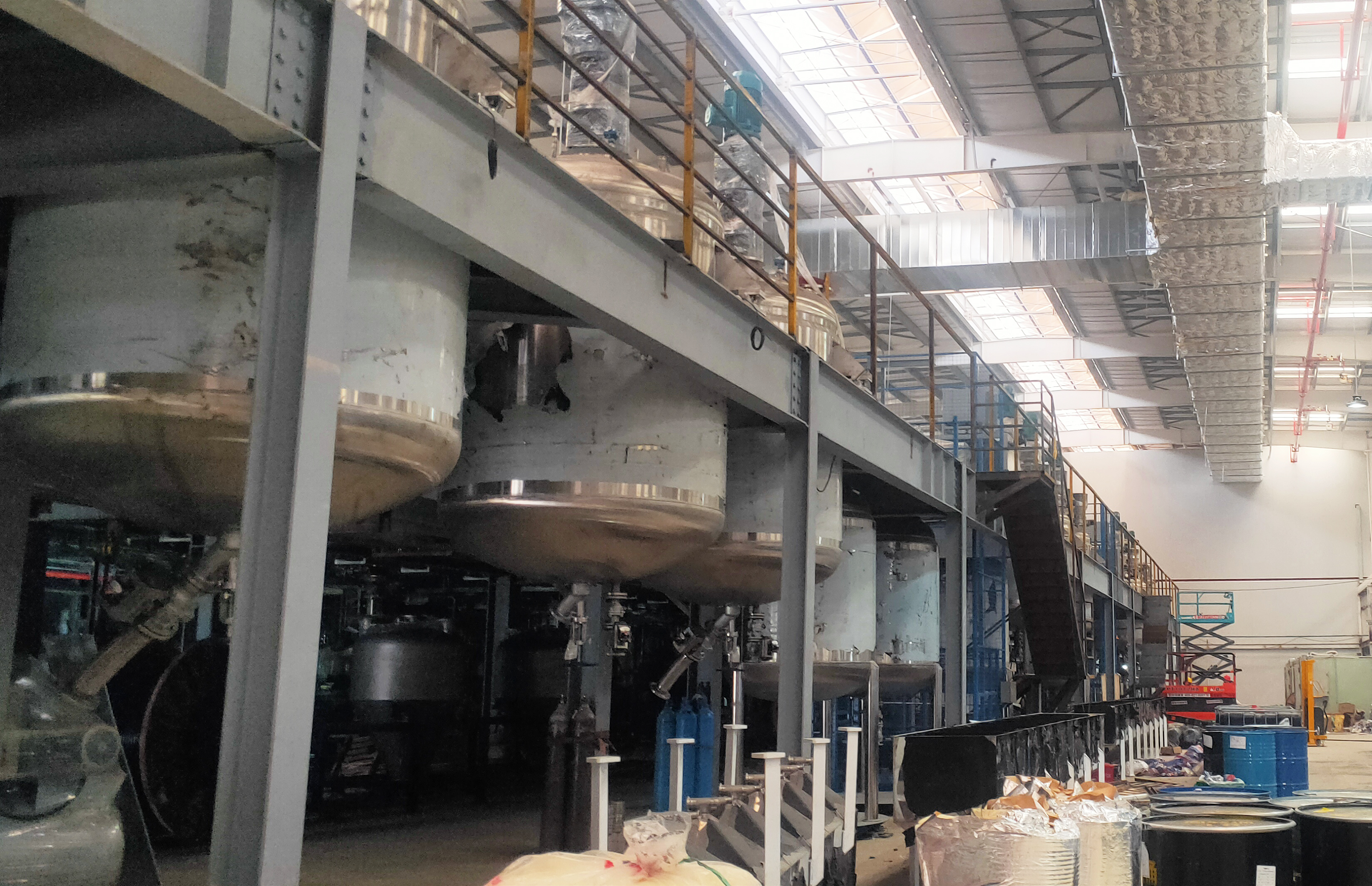 steel structure workshop equipment platform (10)