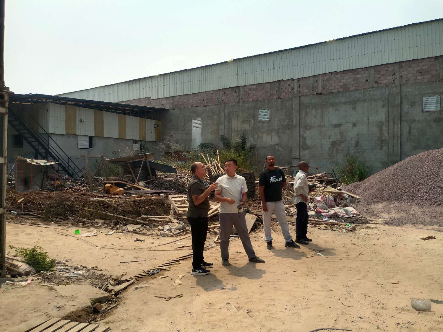 Measurement for Steel Structure Project in Congo (6)