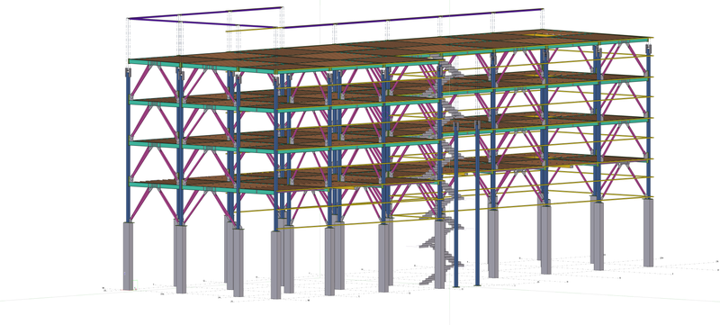 Free Design Multi-story Prefab Steel Structure Building 