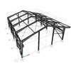 2024 Galvanized Less Rust Portal Frame Small Steel Frame Hangar for Storage and Maintenance