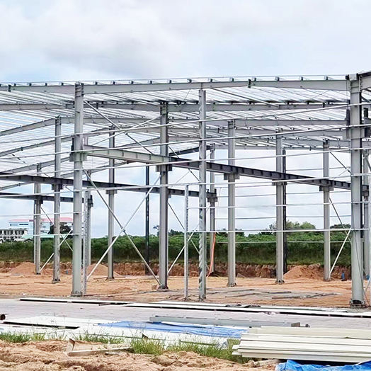 Modular Steel Structure Warehouse Workshop Custom Storage Shed Metal Office Building in Thailand
