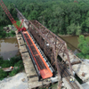 2025 the Existing 400-ton Truss Bridge Spanned 209 Feet Across the East Pearl River Replaced Two New Through-plate Girder Spans