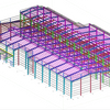 2024 Large Clear Span Strong Steel Column Prefabricated Building Multi-Storey Steel Structure Construction