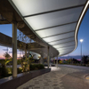 curved steel structure