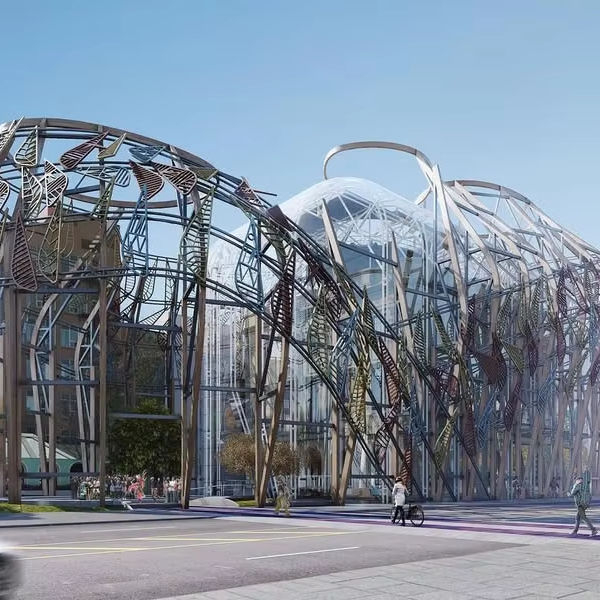 2025 Steel Buildimg Structure Concept Design Completed Assembly of First Nations Indigenous Peoples Space