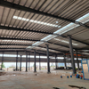 Metal Frame Construction Warehouse Prefabricated Steel Structure Building Prefab Workshop with Canopy
