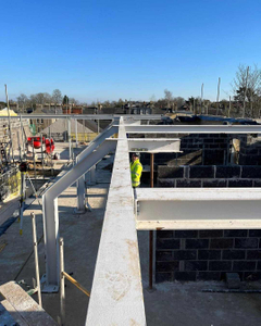 2025 Steel Structure Office Building Workshop Steelstructure Structural Steel Support Concrete Planks for 9 Residential Flats
