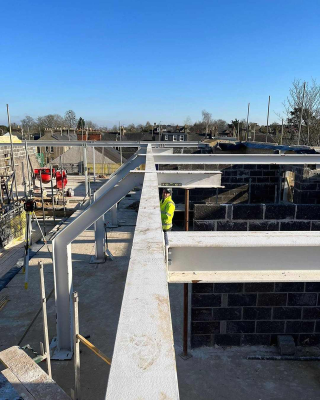2025 Steel Structure Office Building Workshop Steelstructure Structural Steel Support Concrete Planks for 9 Residential Flats