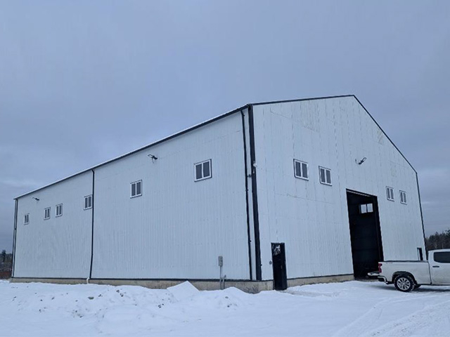 Steel Frame building for Blueberry Farming in Canada