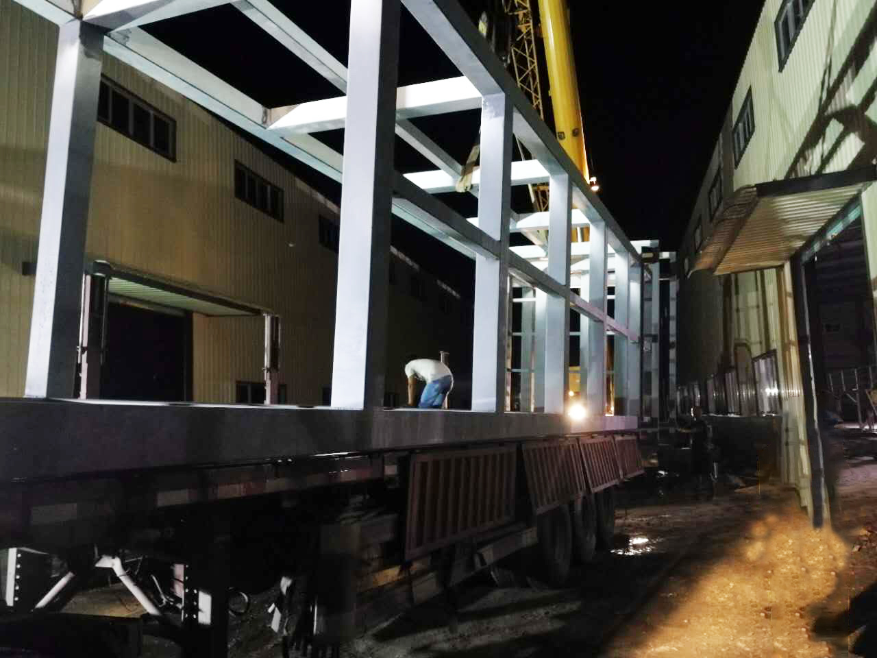 Steel Frame Lift Shaft Installation