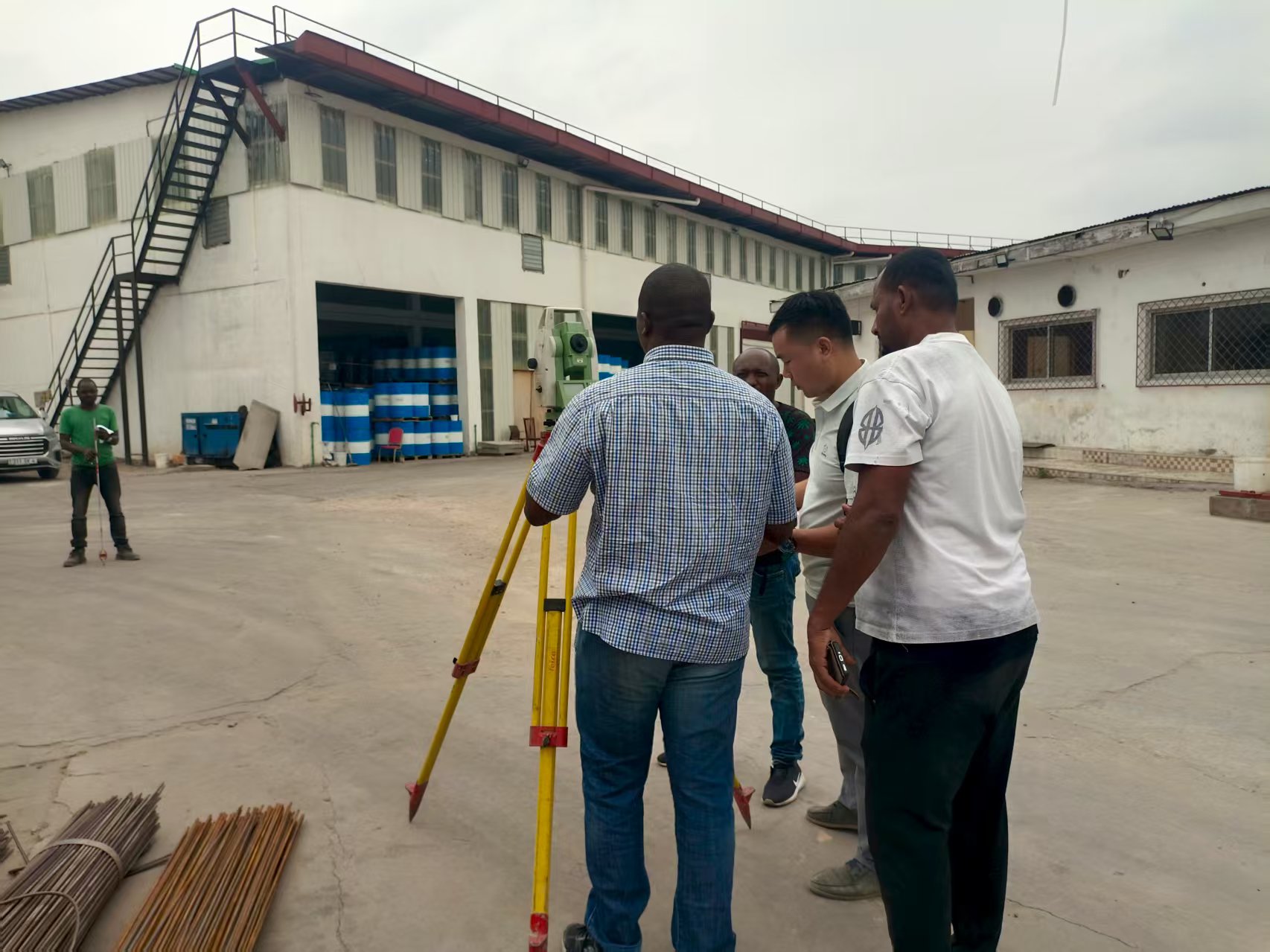 On-Site Measurement for Steel Structure Project in Congo