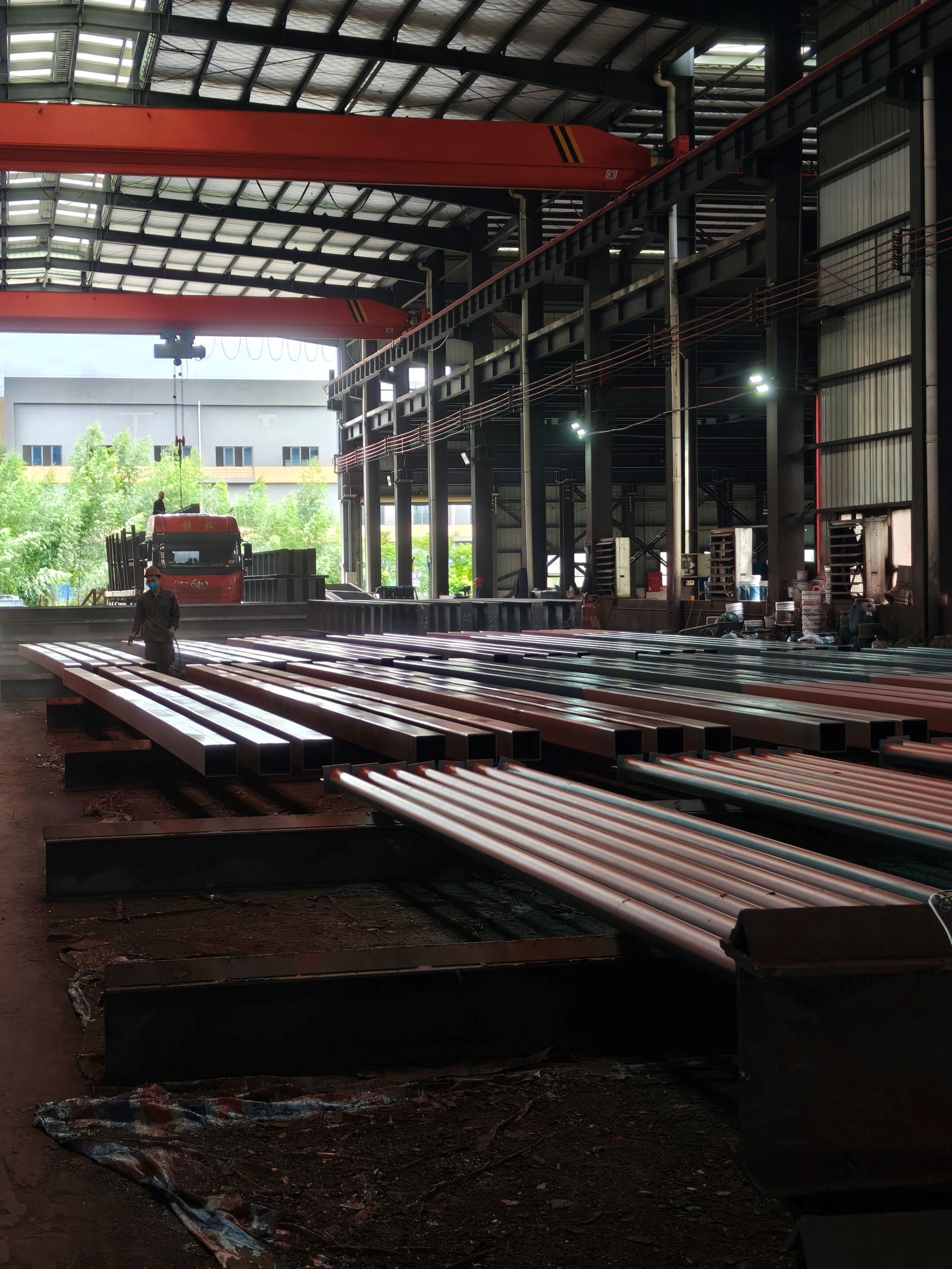Completed Steel Structure Products Ready for Delivery