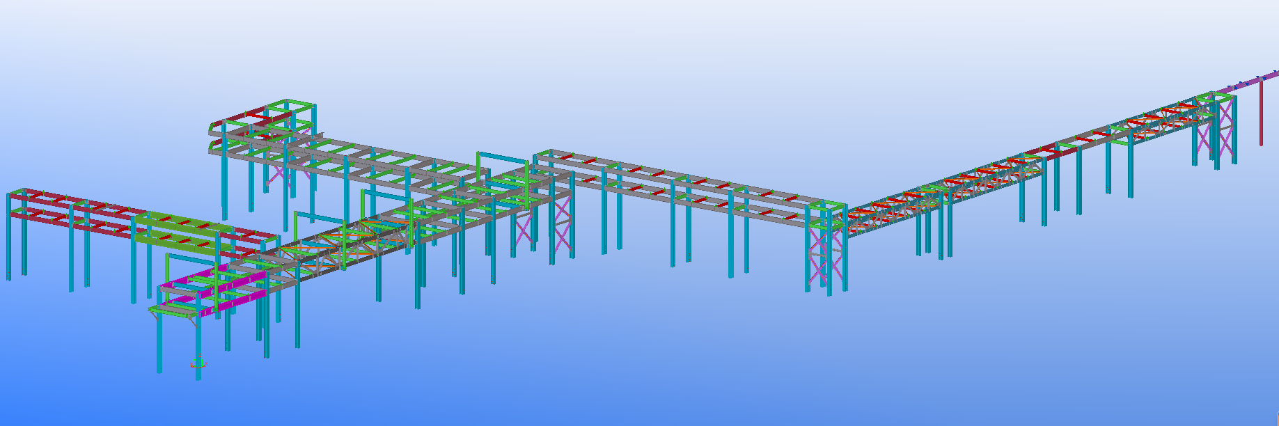 Drawing of Prefabricated Power Station Steel Structure