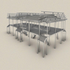 2024 Tekla Model Customized Durable Light Steel Structure Steel Villa Metal House Use Rectangle Hollow Section Steel