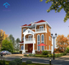 Furnished Light Steel Structure Prefabricated Luxury Villa Prefab House