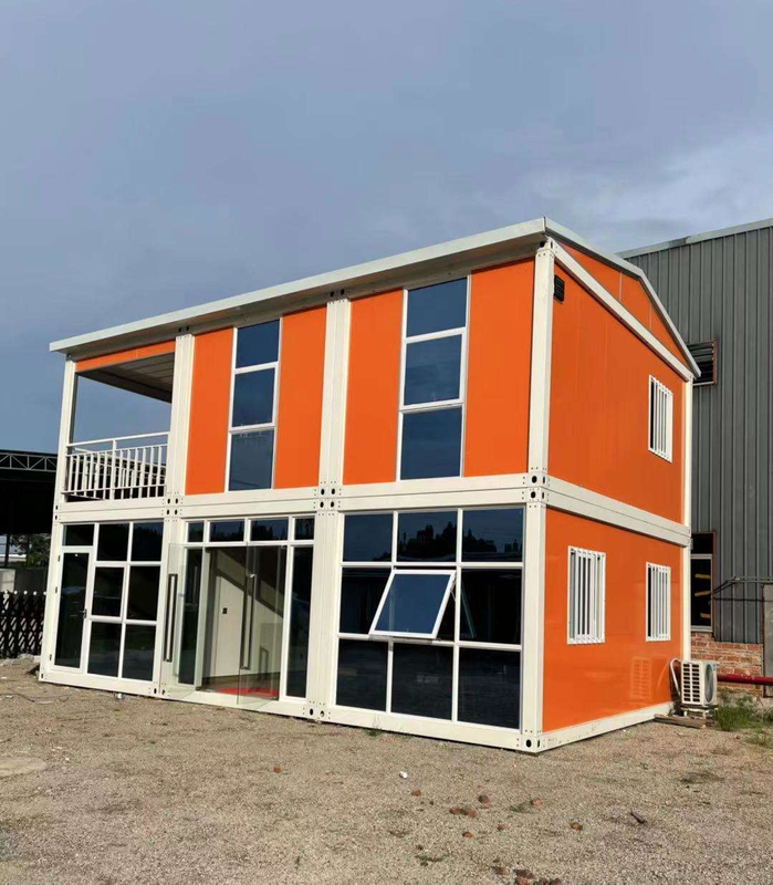 2025 Prefabricated Modular Container House Quick Installation Rockwool Sandwich Panel Container House of Construction Site